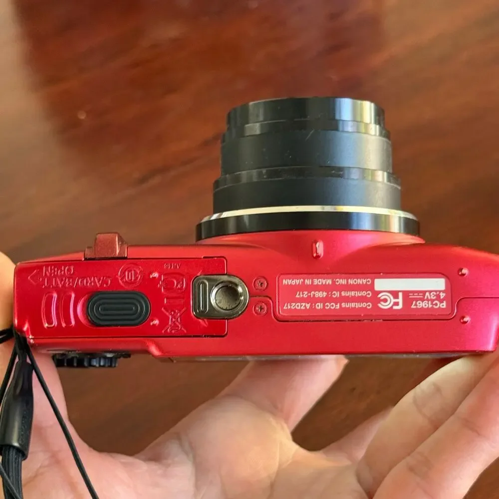 CANON POWERSHOT SX280 HS WI-FI Camera 20x Zoom RED 32GB SD CHARGER